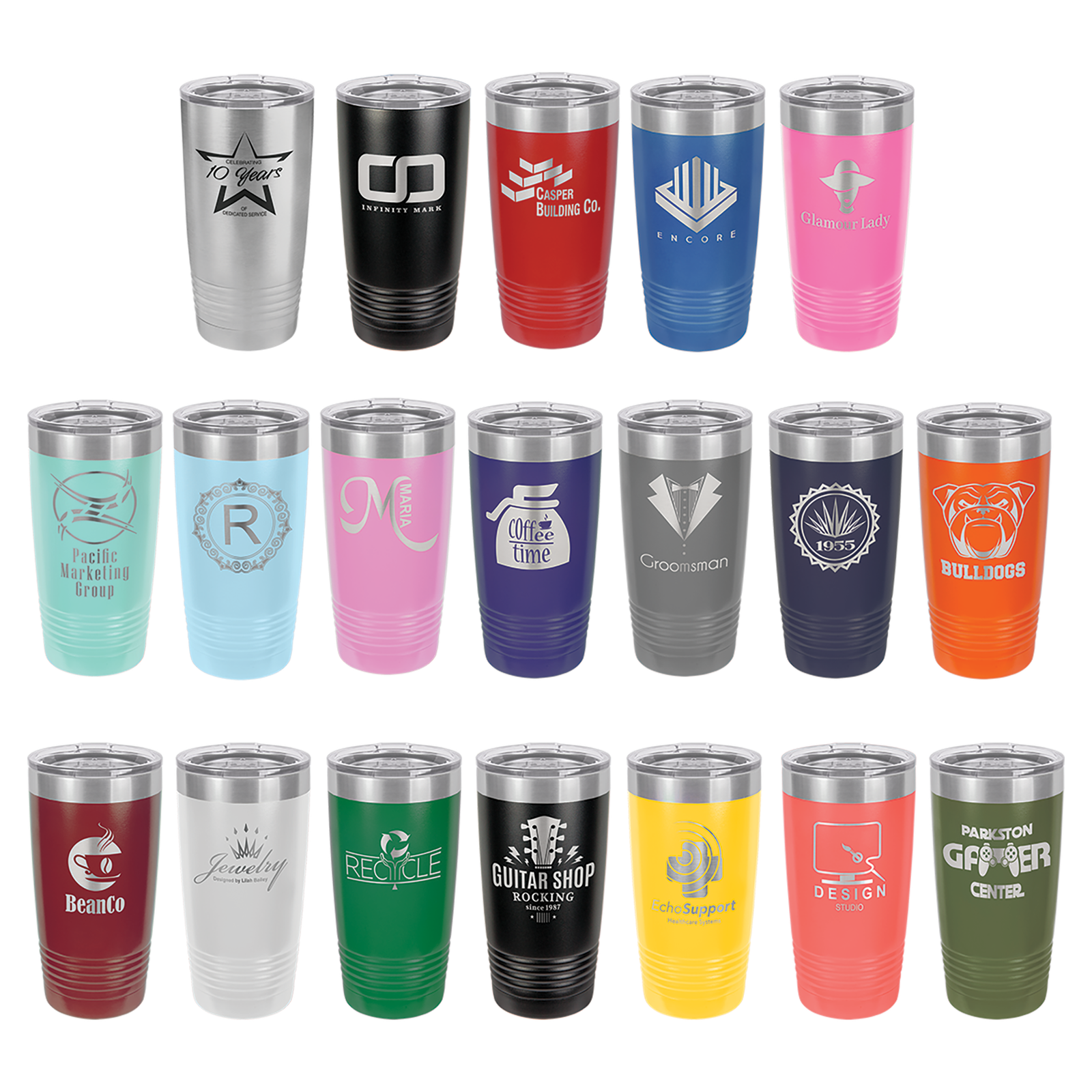 Laser Engraved Tumblers