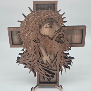 Crowned in Faith - Jesus Cross Mandala