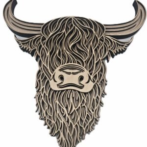Highland Cow- Rustic Charm & Timeless Beauty